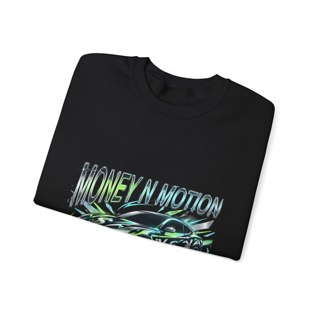 Money in Motion Crewneck Sweatshirt | kinetic typography, melting letters
