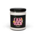 I AM HER Candle | Soy Jar Candle, Varsity Floral Typography, 'Unc' Status Activated Trend