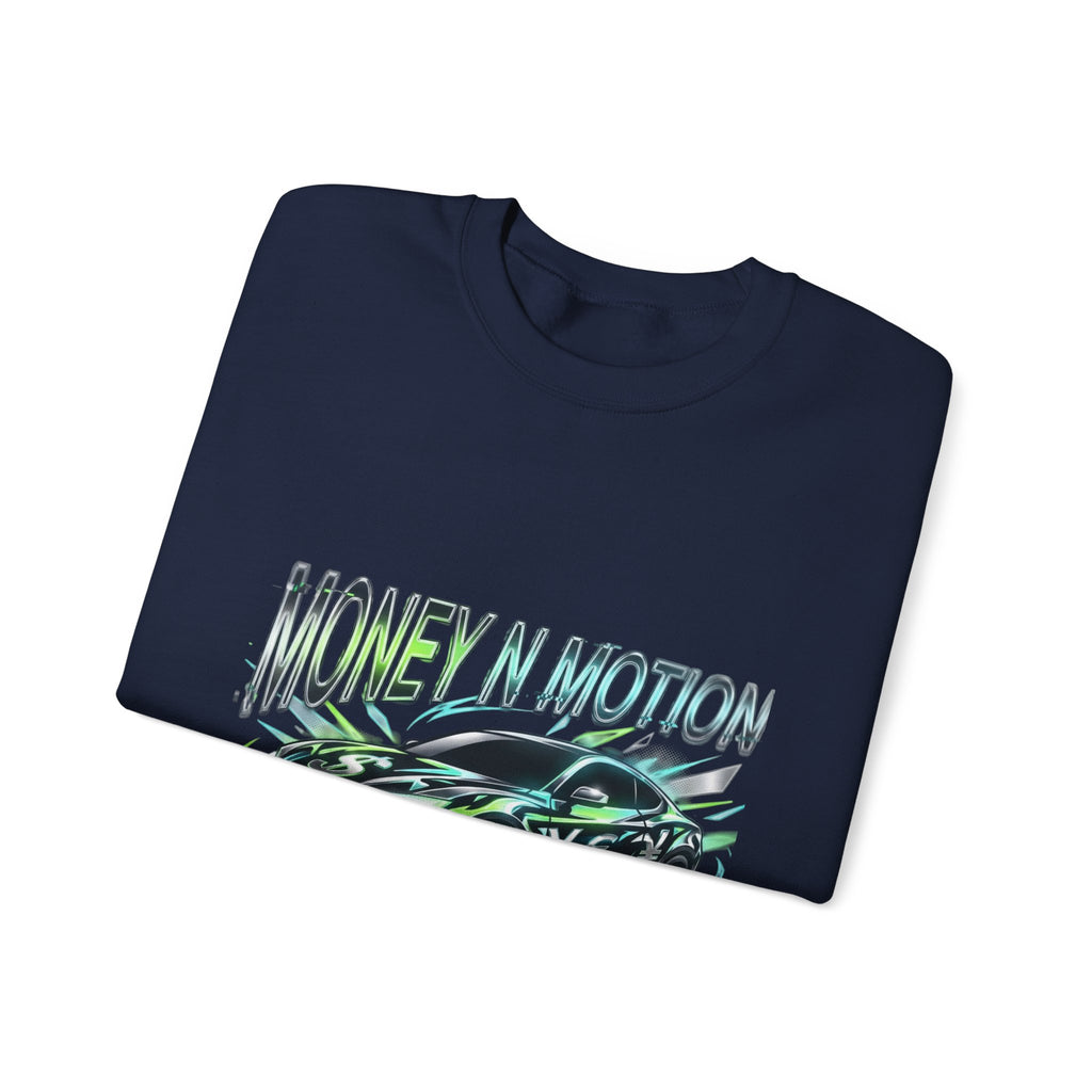 Money in Motion Crewneck Sweatshirt | kinetic typography, melting letters