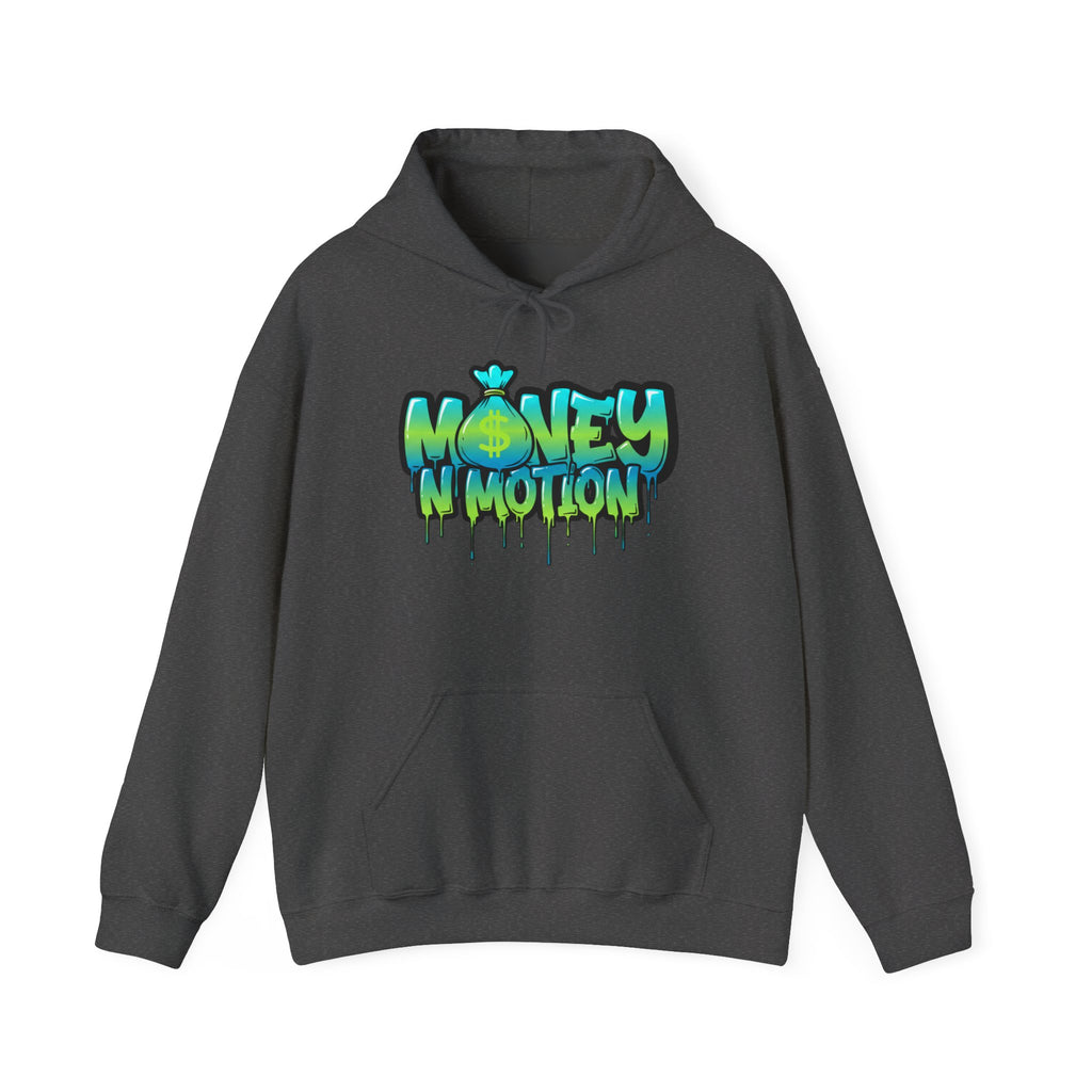 Money in Motion Graffiti Hoodie — Urban Streetwear Drip Design