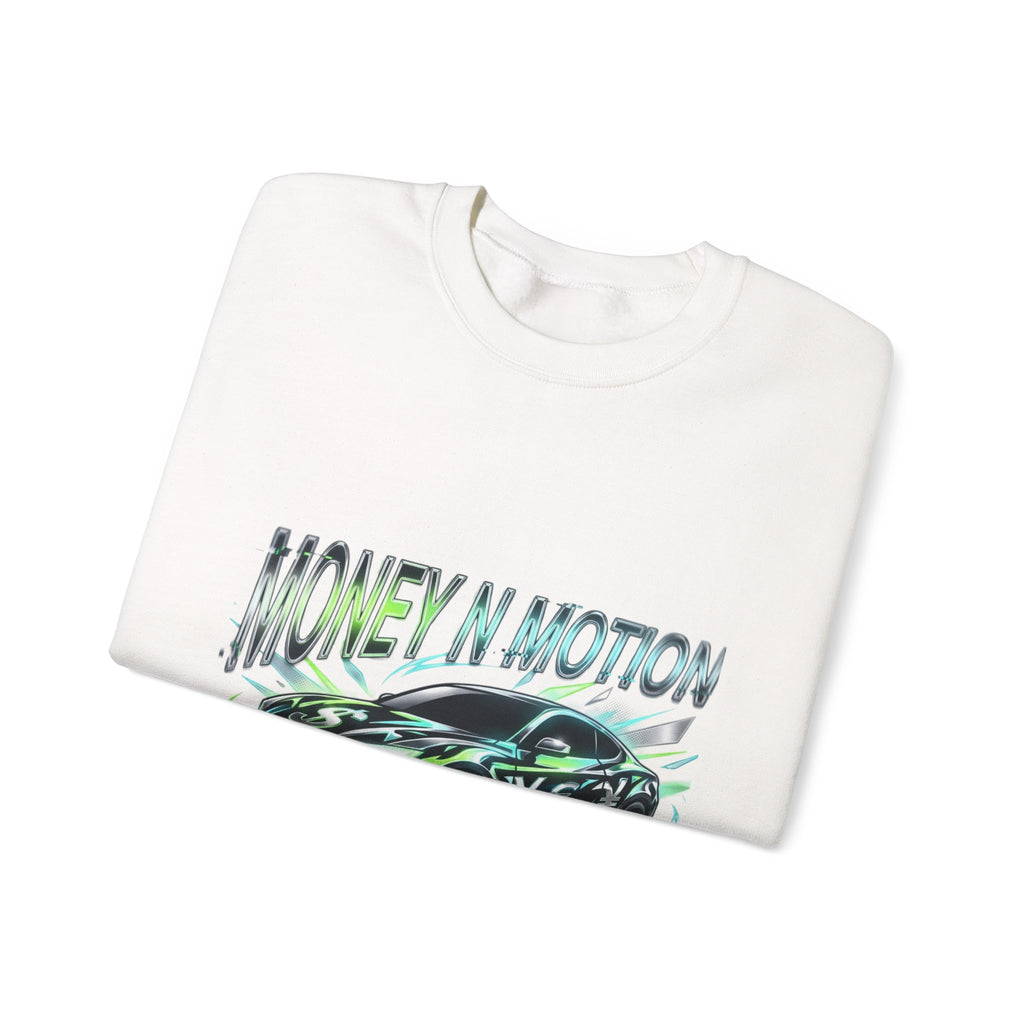 Money in Motion Crewneck Sweatshirt | kinetic typography, melting letters