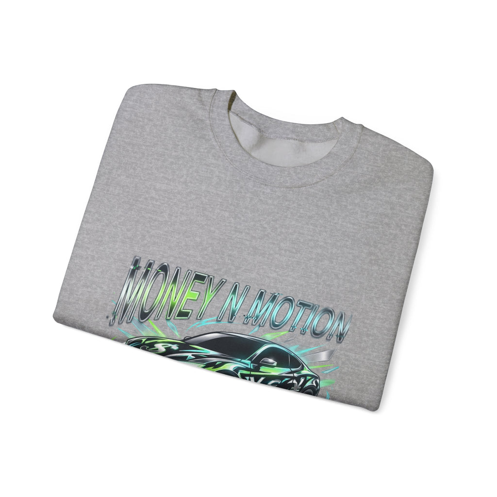 Money in Motion Crewneck Sweatshirt | kinetic typography, melting letters