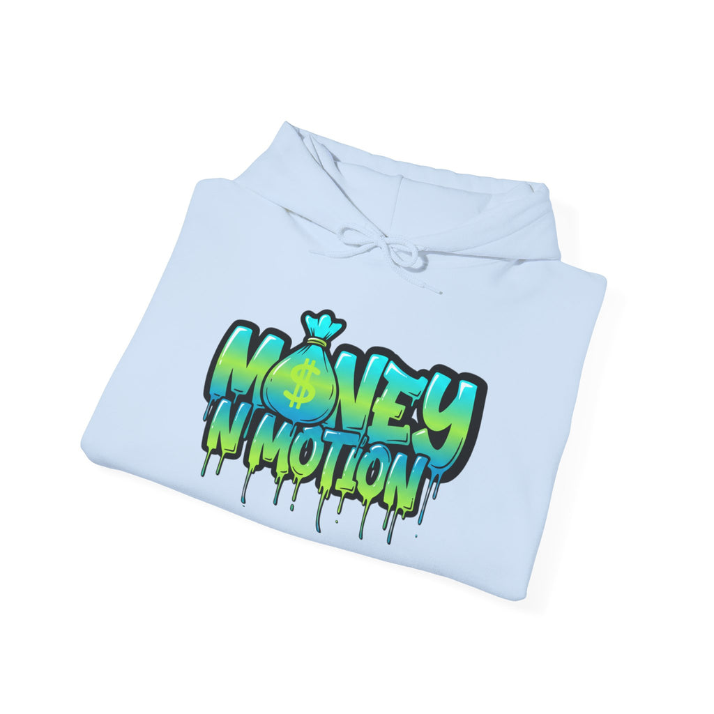 Money in Motion Graffiti Hoodie — Urban Streetwear Drip Design