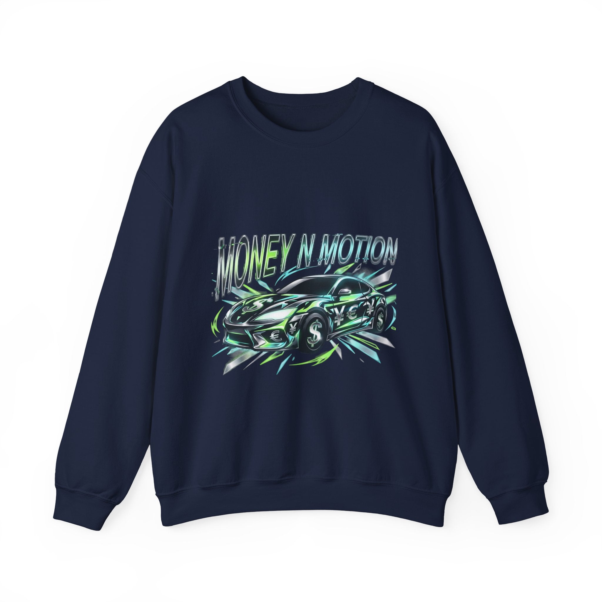 Money in Motion Crewneck Sweatshirt | kinetic typography, melting letters