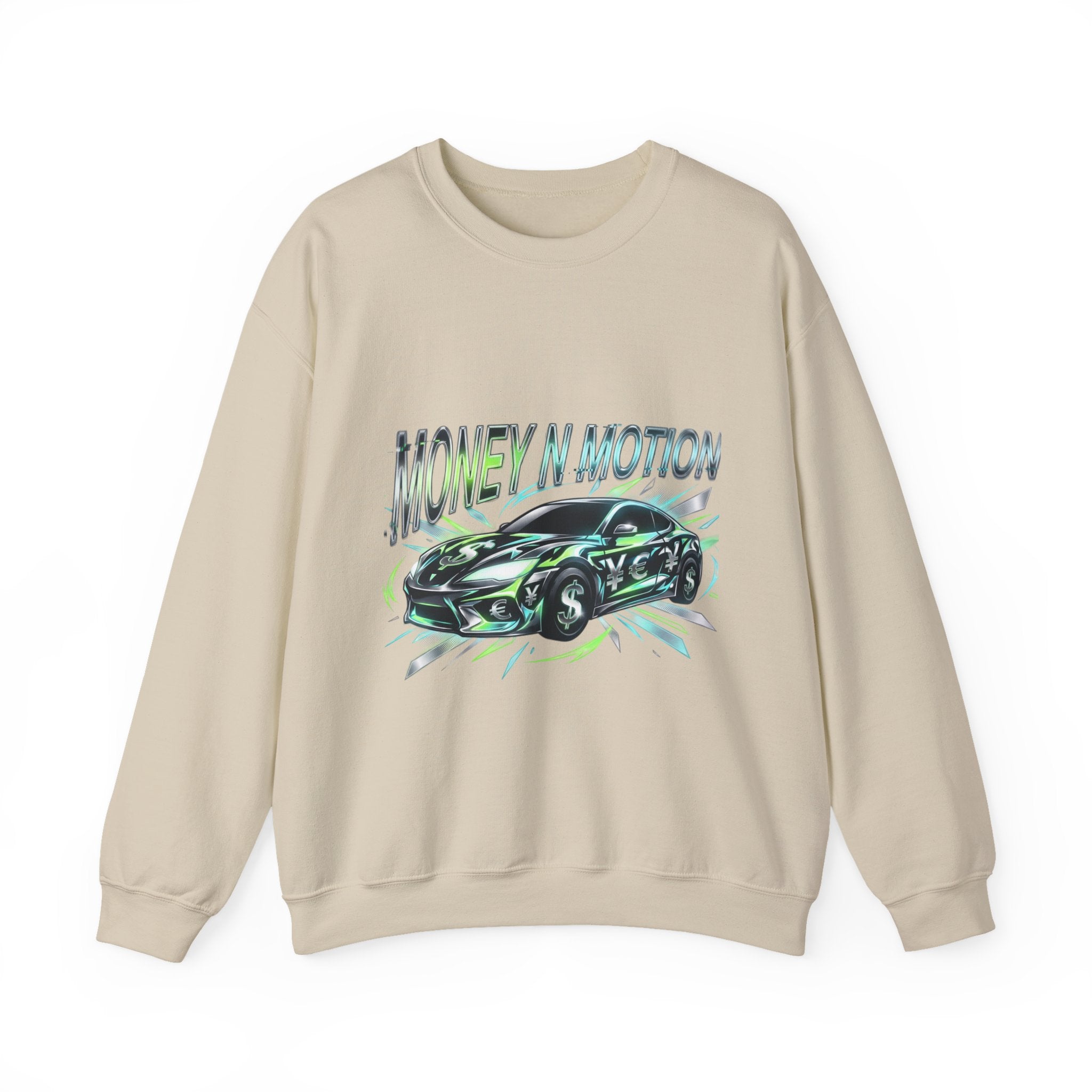 Money in Motion Crewneck Sweatshirt | kinetic typography, melting letters