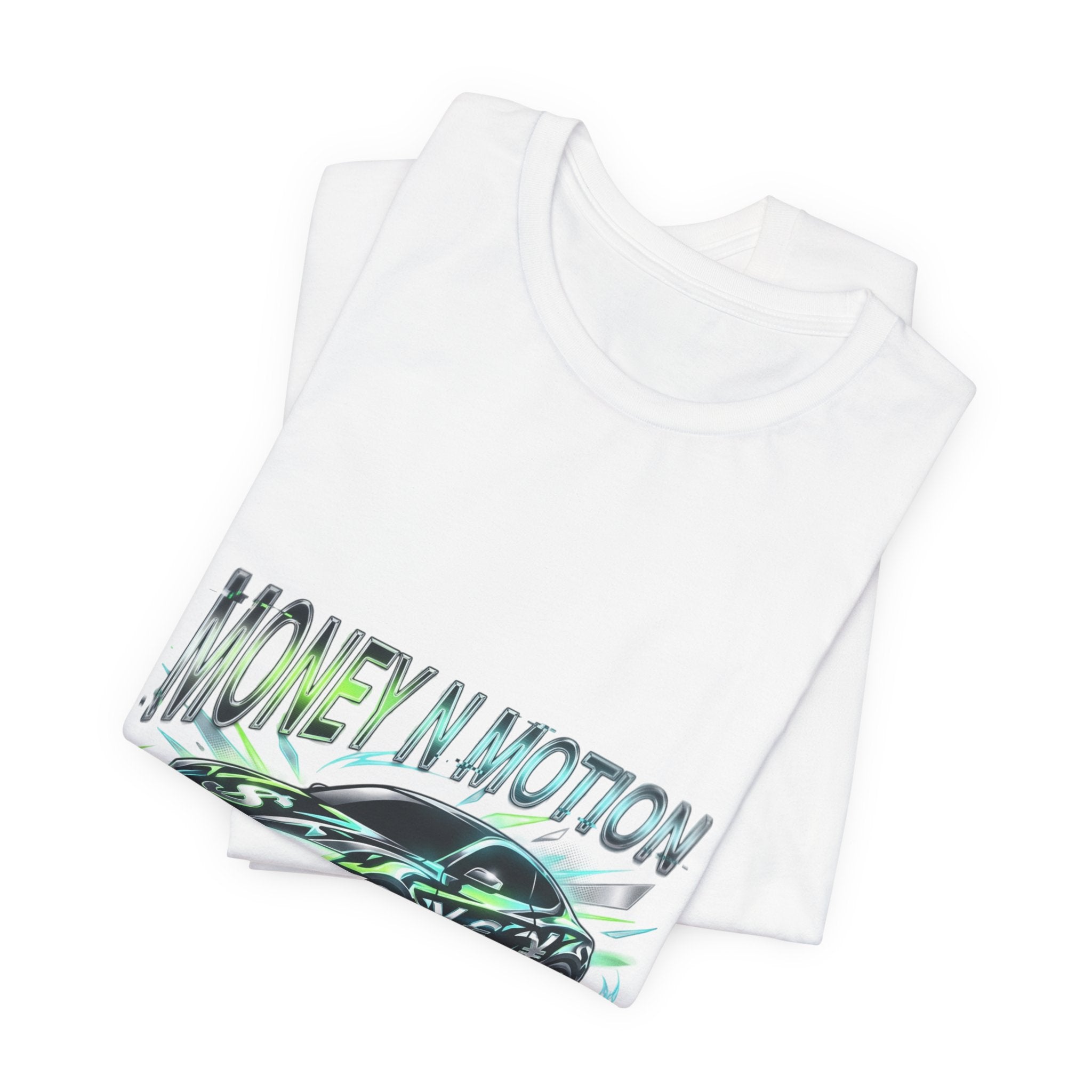 Money in Motion Tee | kinetic typography, melting letters, neon glitch