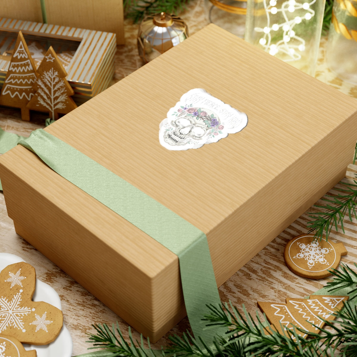 Stay Fierce Stay Kind Kiss-Cut Stickers | heavy metal wellness, gothic self-care