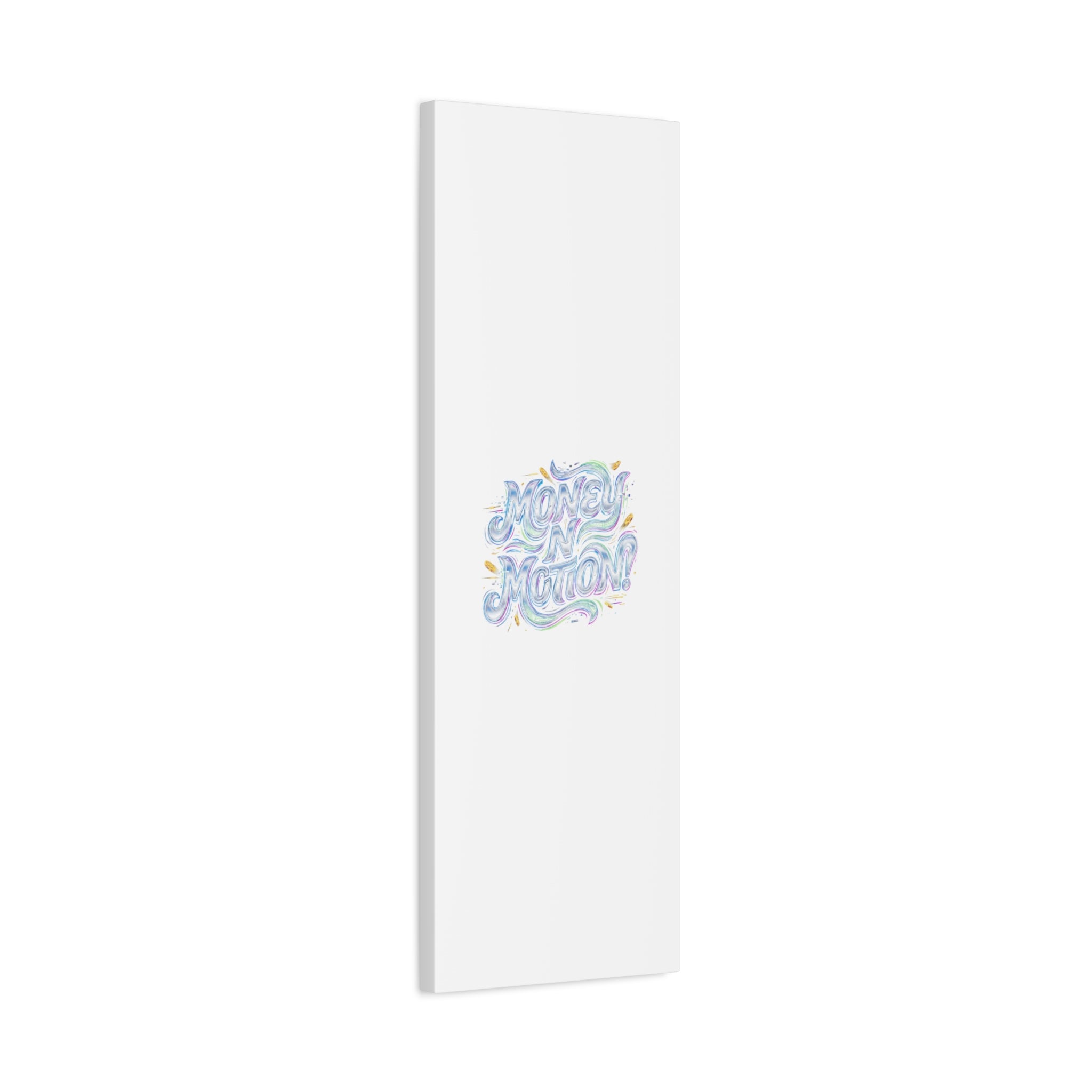 Money N Motion Canvas | psychedelic typography, melting letters poster