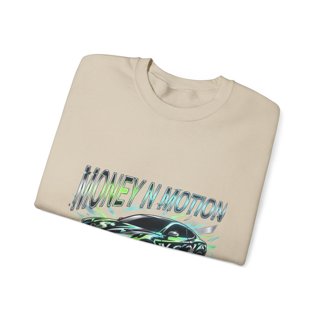 Money in Motion Crewneck Sweatshirt | kinetic typography, melting letters
