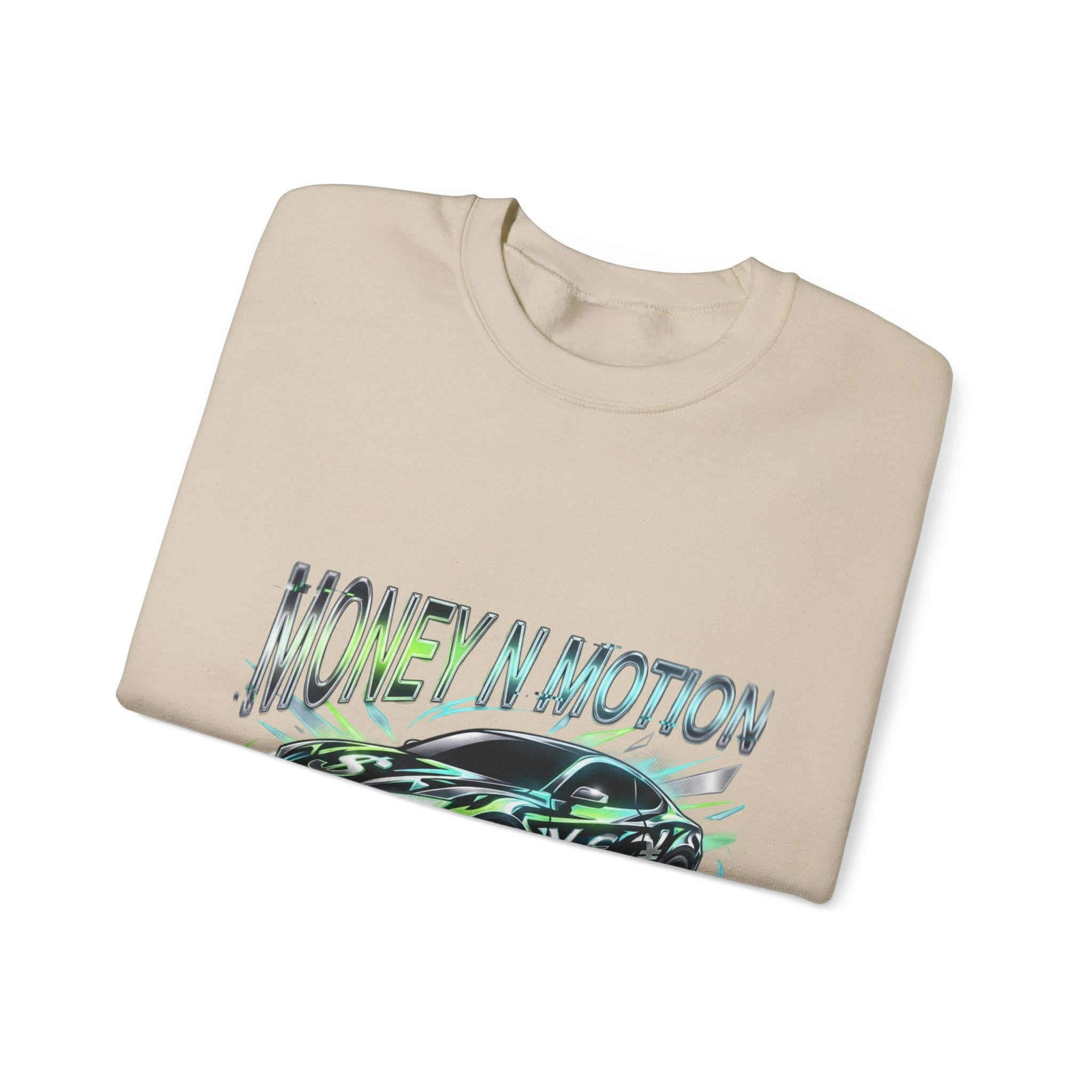 Money in Motion Crewneck Sweatshirt | kinetic typography, melting letters