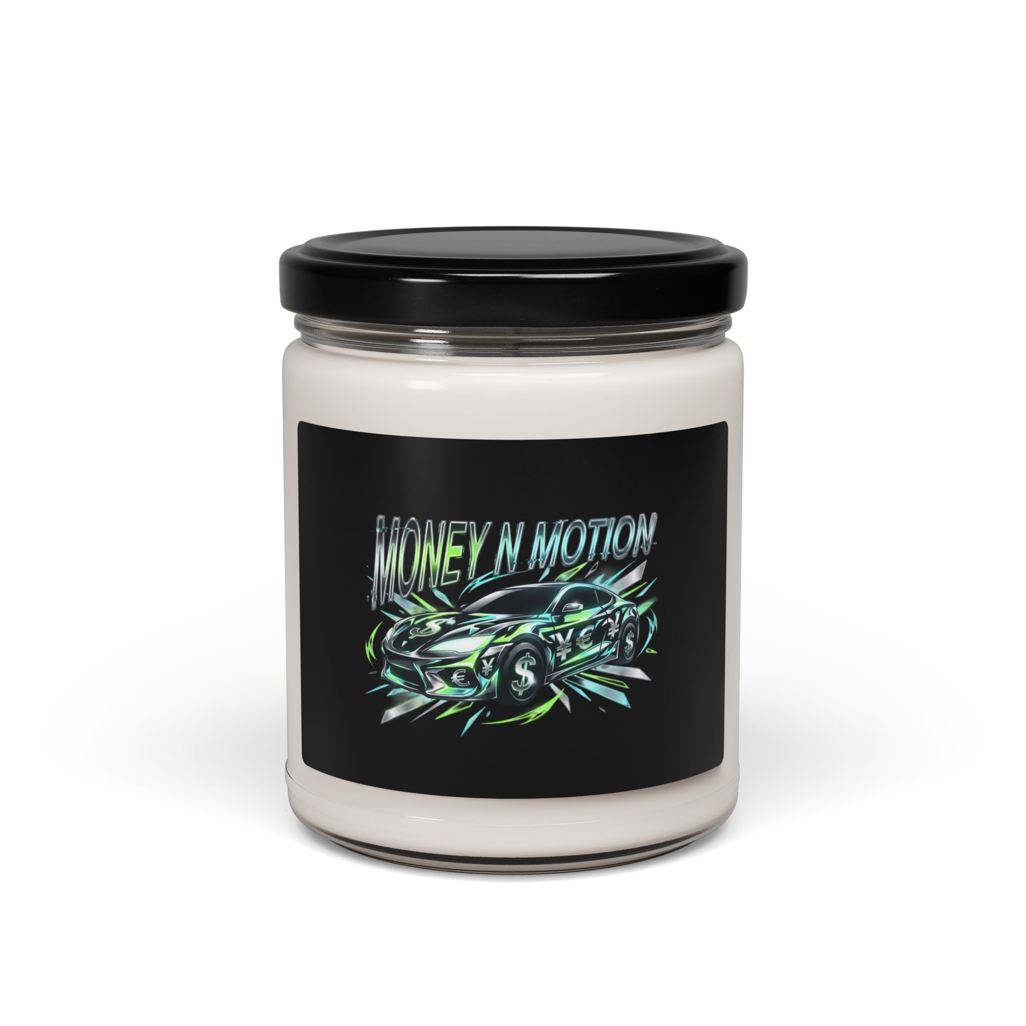 Melting 'Money in Motion' Typography Candle | Scented Soy 9oz