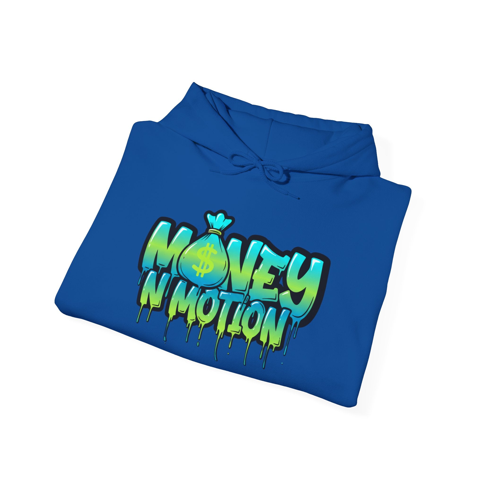 Money in Motion Graffiti Hoodie — Urban Streetwear Drip Design