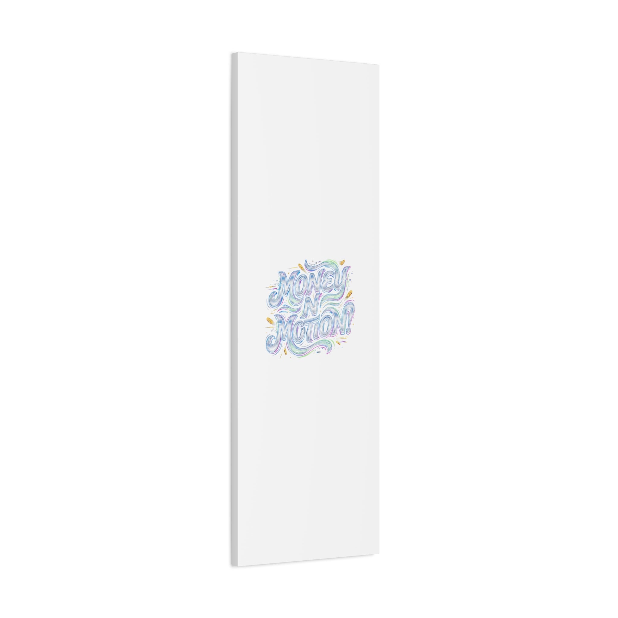 Money N Motion Canvas | psychedelic typography, melting letters poster