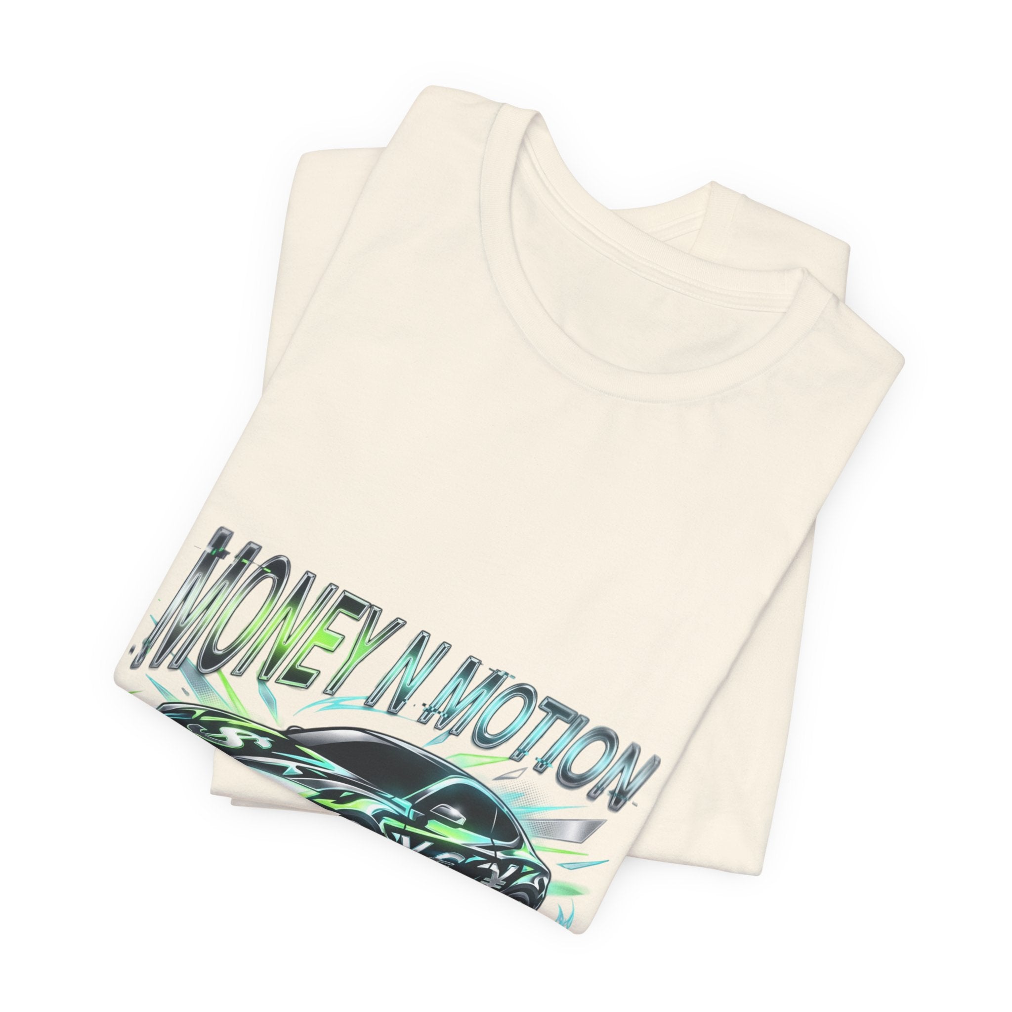 Money in Motion Tee | kinetic typography, melting letters, neon glitch