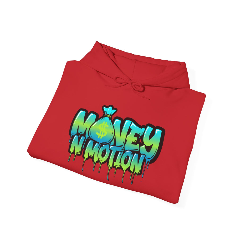 Money in Motion Graffiti Hoodie — Urban Streetwear Drip Design
