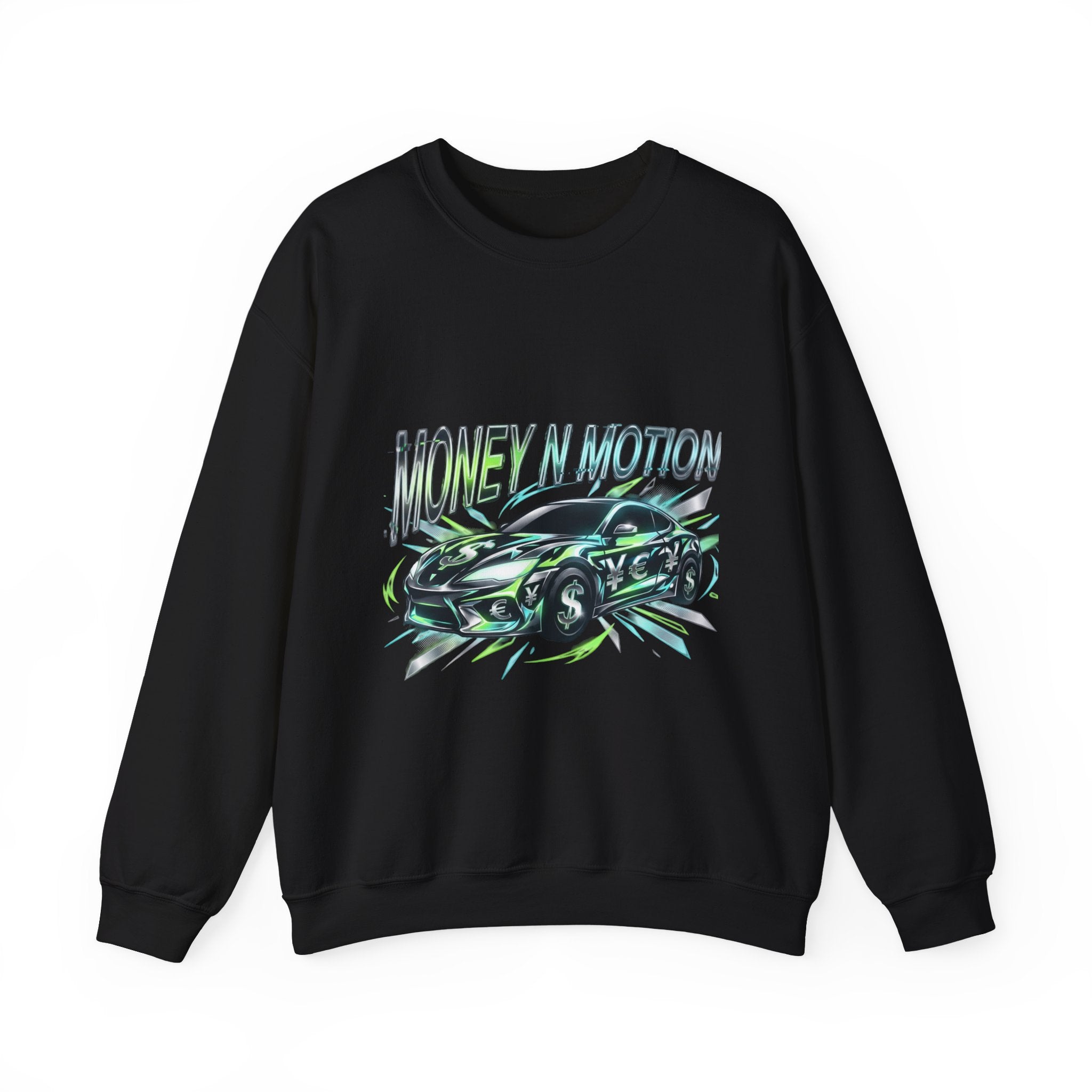 Money in Motion Crewneck Sweatshirt | kinetic typography, melting letters