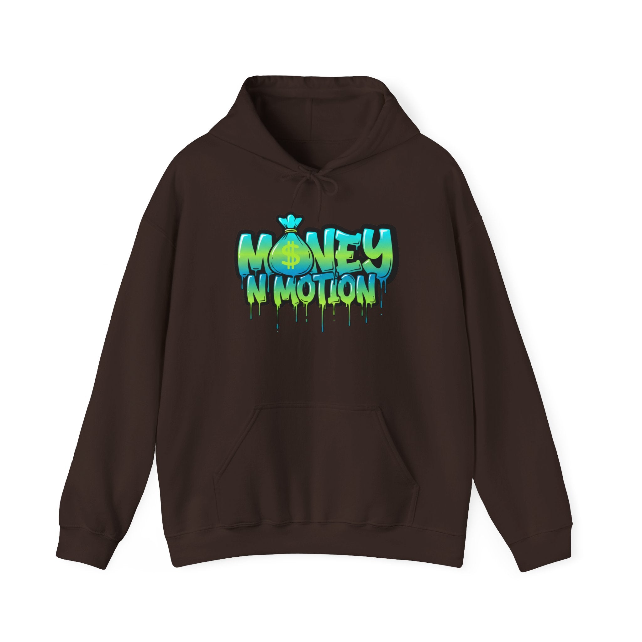 Money in Motion Graffiti Hoodie — Urban Streetwear Drip Design
