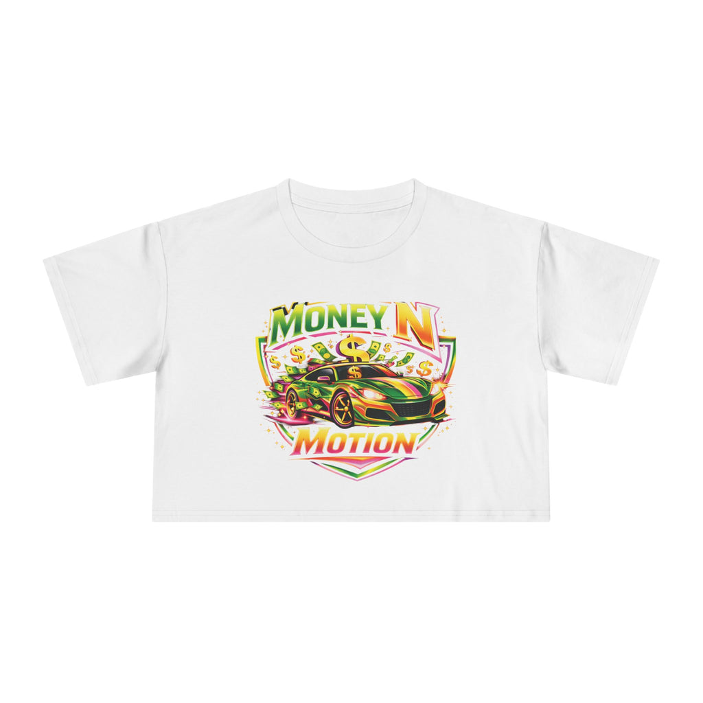 Money N Motion Graphic Crop Tee