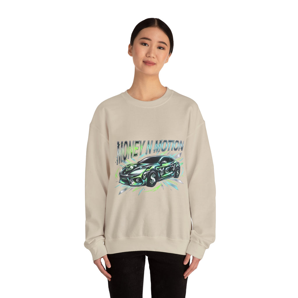 Money in Motion Crewneck Sweatshirt | kinetic typography, melting letters