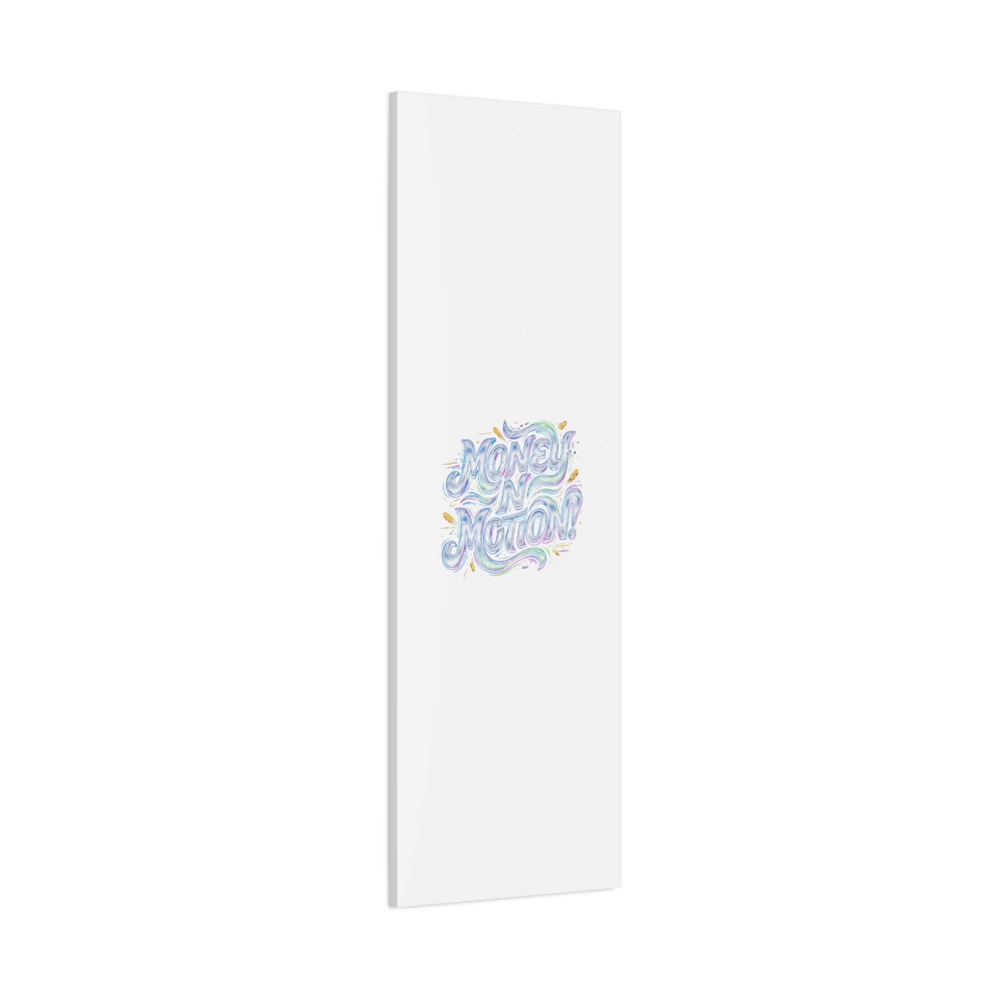 Money N Motion Canvas | psychedelic typography, melting letters poster
