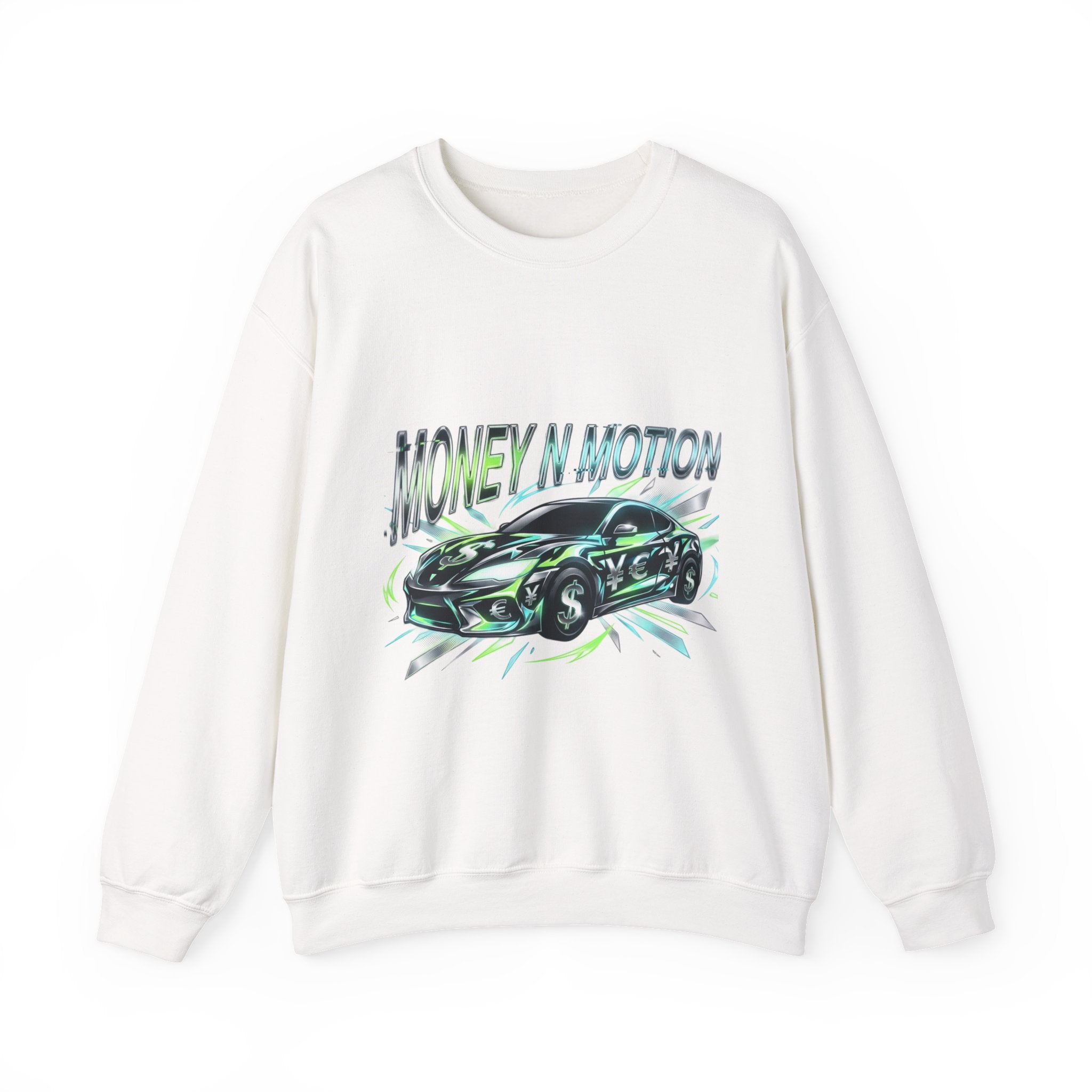 Money in Motion Crewneck Sweatshirt | kinetic typography, melting letters