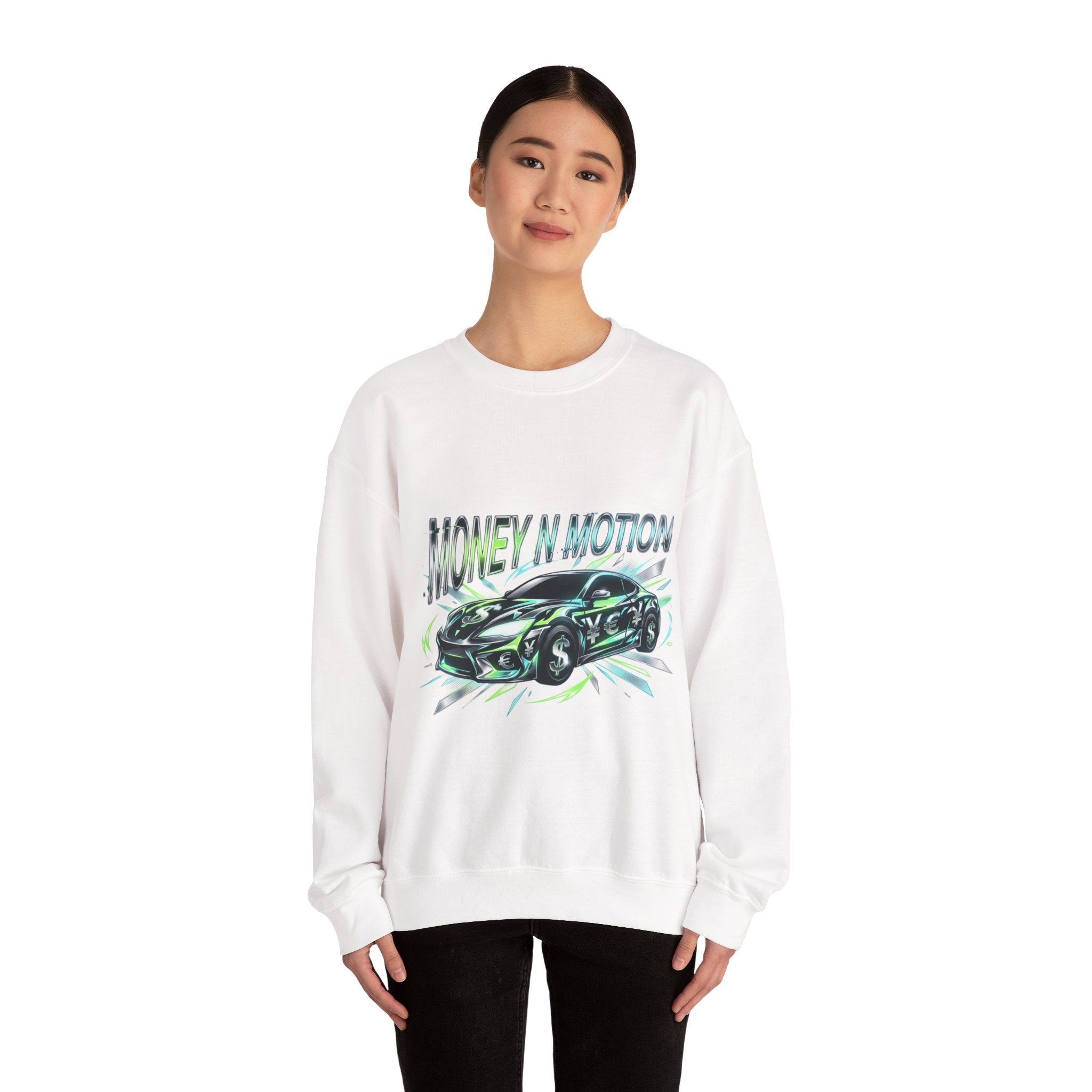 Money in Motion Crewneck Sweatshirt | kinetic typography, melting letters