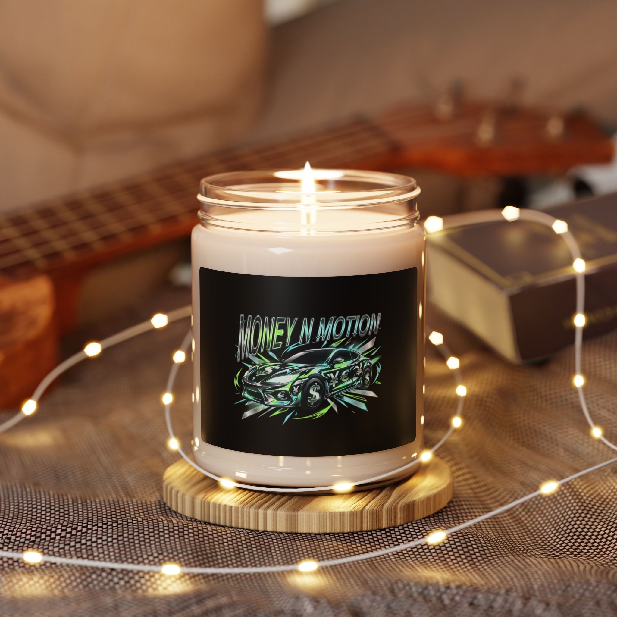 Melting 'Money in Motion' Typography Candle | Scented Soy 9oz